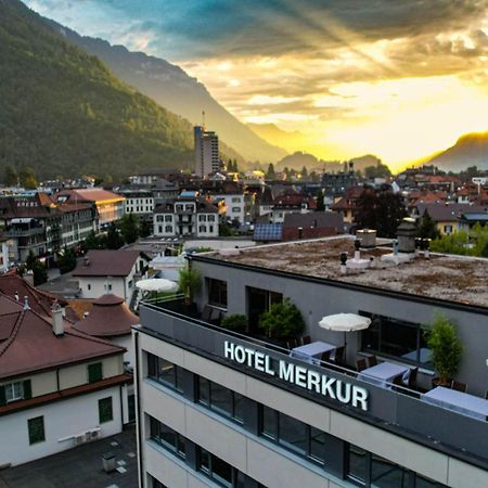 Hotel Merkur - West Station Lodge Interlaken Bagian luar foto